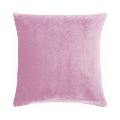 Kissenhülle Smooth in Pink, 40 × 40 cm, frontal freigestellt mit einfarbiger samtig wirkender Oberfläche.