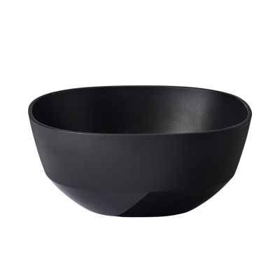 Offene, runde Schale Silueta in Schwarz, 750 Milliliter, mit nach unten schmaler werdenden Seiten und sichtbarer Innenfläche.