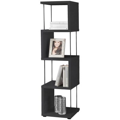 Standregal schwarzstahl 33x126x33 cm