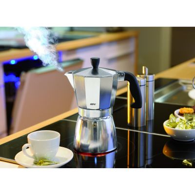 GEFU Espressokocher Lucino in schwarz/silber, weitere Produktansicht 1