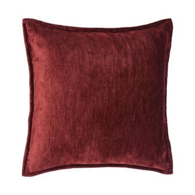 Kissenhülle Fame in Bordeaux, B/H/L ca. 45x1x45 cm, in einer dritten Ansicht dargestellt.