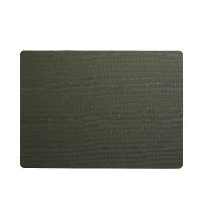 Tischset der Serie Sisal Optic, Farbe Grün; rechteckig ausgelegt, Oberflächenstruktur sichtbar.