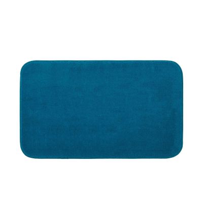 Rechteckiger Badteppich Modell RIO Premium in Petrol, ca. 60 × 100 cm.