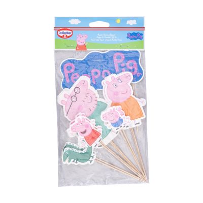 Verpackte Peppa Pig Cake Topper mit verschiedenen Figurenmotiven