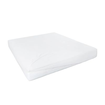 Spannbetttuch Boxspring weiß 95% Baumwolle 5% Elastan 100 x 200