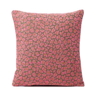 Quadratische Kissenhülle Modell Leona in Pink, ca. 40 × 40 cm.