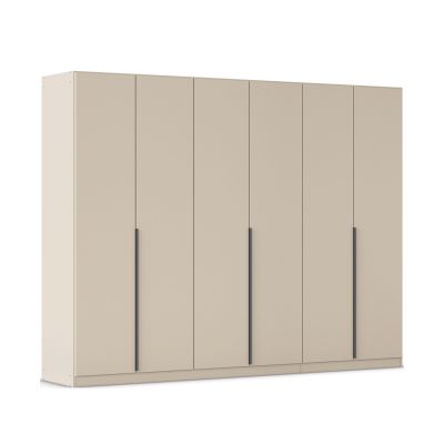Drehtürenschrank 6-türig champagner