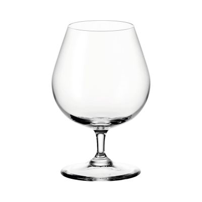 Großes bauchiges Cognacglas mit kurzem Stiel und weiter Öffnung