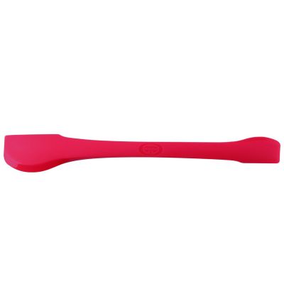 Roter Silikon Teigspatel mit ergonomischem Griff
