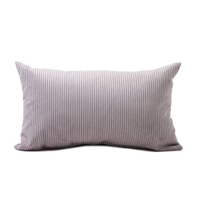 Rechteckiges Komplettkissen Modell Capri in Silber, ca. 30 × 50 cm.