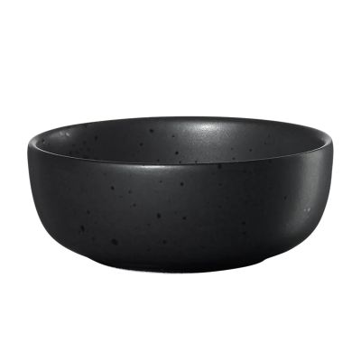 Schale der Serie Coppa, Farbe Schwarz matt, freigestellt auf hellem Hintergrund.