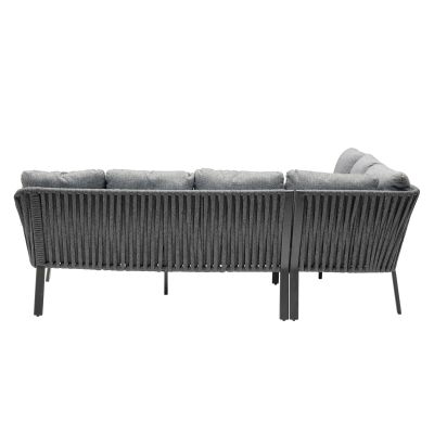Ecklounge mit Rückenlehne von hinten