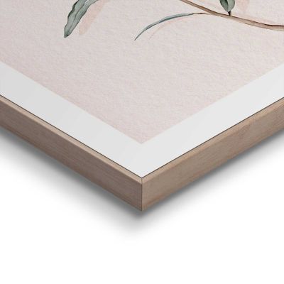 Detailaufnahme einer Ecke des Wandbilds „Circle Olives“, 30 × 40 cm; Oberfläche, Kante und Materialstärke sind sichtbar.