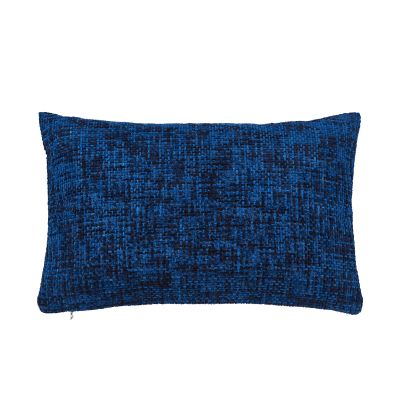 Kissenhülle Twist in Dark Blue, B/H/L ca. 40x1x60 cm, in einer zweiten Ansicht dargestellt.