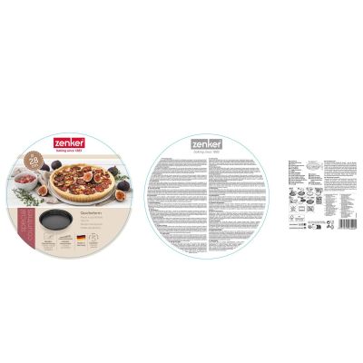 Detailansicht einer runden Quicheform mit gewelltem Rand für gleichmäßiges Backen