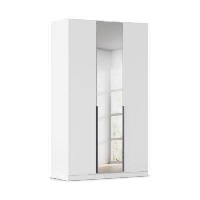 Drehtürenschrank 3-türig 1 Spiegeltüre alpinweiß