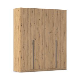 Drehtürenschrank 4-türig Dekor-Druck Eiche Artisan