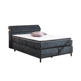 Boxspringbett mit Liegefläche 140×200 cm in Grau