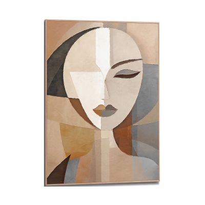Frontansicht des Wandbilds „Natural Essence“ in Braun, Größe 50 × 70 cm; das vollständige Motiv ist zu sehen.