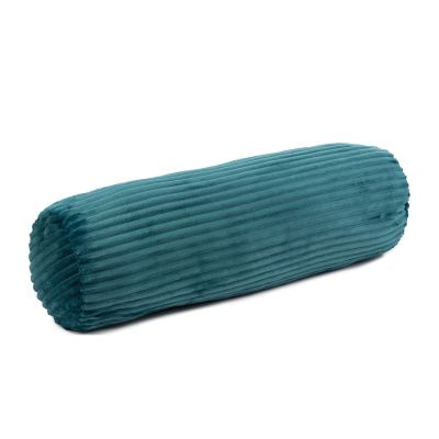 Kissenrolle Modell Cord in Petrol, ca. 70 × 22 cm.