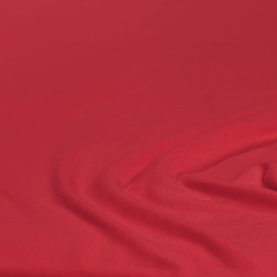 Nahaufnahme des Stoffes in Rot mit leichten Falten; Farbe und Oberflächenstruktur des Produkts sind erkennbar; Größe 100 x 200 x 30 cm.