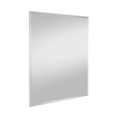 Facettenspiegel Rosi, freigestellt in vollständiger Ansicht; zu sehen ist die rechteckige Facettenspiegel-Fläche mit abgeschrägter Spiegelkante; Maße ca. 30 x 40 x 0,4 cm.