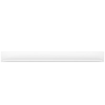 Schlichtes Wandboard Rion in Weiß zur Wandmontage mit langer Ablagefläche für Bilderrahmen, Dekoration und Wohnaccessoires