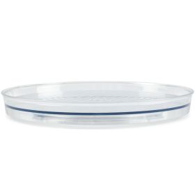 Runder transparenter Drehteller mit flacher Bauform
