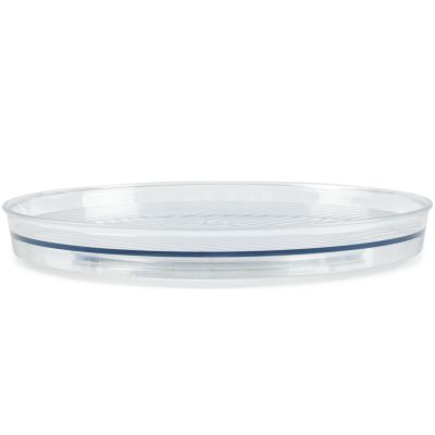 Runder transparenter Drehteller mit flacher Bauform