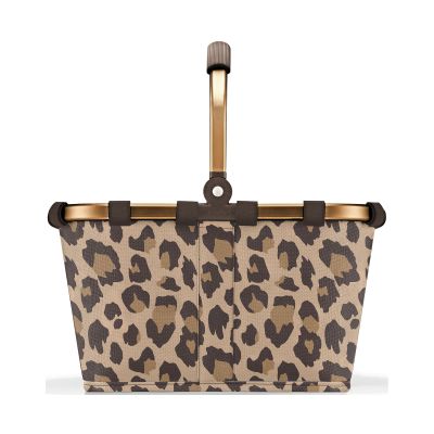 Reisenthel Carrybag mit beige-braunem Leo-Muster und stabilem Tragegriff