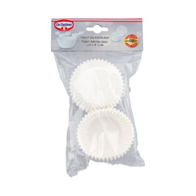 Verpackung mit weißen Papier Backförmchen 150 Stück Durchmesser 5 cm