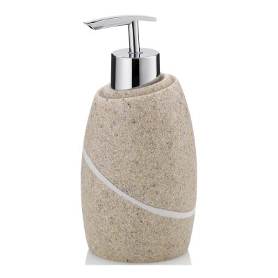 Seifenspender Kela Talus Polyresin beige 16,0cm 7,5cmØ 300,0ml
