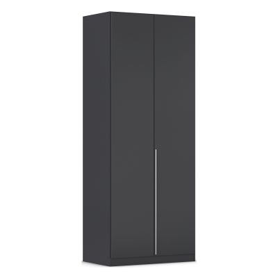 Drehtürenschrank 2-türig grau metallic