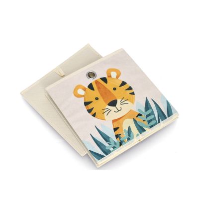 Alternative Produktansicht: Zeller Aufbewahrungsbox "Tiger"; Farbe beige; Material Vlies; Maße ca. 28 × 28 × 28 cm.