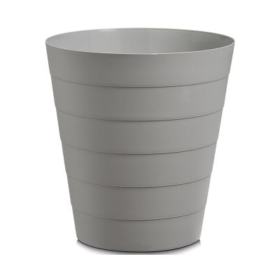 Zeller Abfalleimer; Farbe grau; Material Kunststoff; Fassungsvermögen: 13,5 l; Maße ca. D 29 × 30 cm.