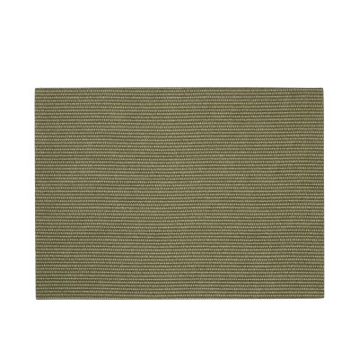 Tischset der Serie Sisal Rough, Farbe Grün; rechteckig ausgelegt, Oberflächenstruktur sichtbar.