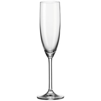 Schlankes Sektglas mit langem Stiel und schmaler Form