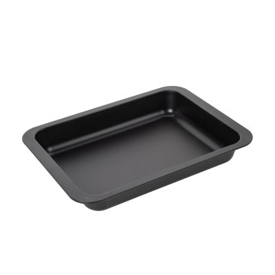 Rechteckige Auflaufform in Schwarz mit Antihaftbeschichtung in Größe 36x27 cm für Ofengerichte