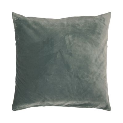 Kissenhülle Smooth in Salbeigrün, 40 × 40 cm, frontal freigestellt mit einfarbiger samtig wirkender Oberfläche.