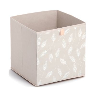 Zeller Aufbewahrungsbox "Pampasgrass"; Farbe beige; Material Vlies; Maße ca. 32 × 32 × 32 cm.