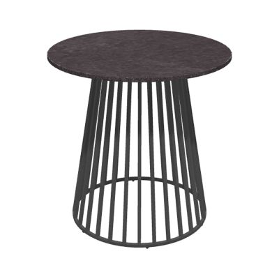 Beistelltisch Alu anthracite / HPL Standard - volcano anthracite 70x45 cm