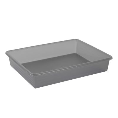 Graue rechteckige Schubladenbox aus Kunststoff zur Organisation von Schubladen