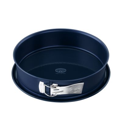 Runde Springform 28 cm aus Emaille mit Servierboden und Spannverschluss von Dr Oetker