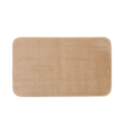 Rechteckiger Badteppich Modell RIO Premium in Sand, ca. 70 × 120 cm.
