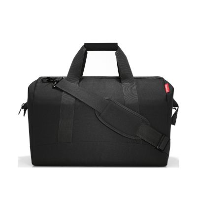 Schwarze Reisetasche von Reisenthel mit Tragegriffen und Schultergurt