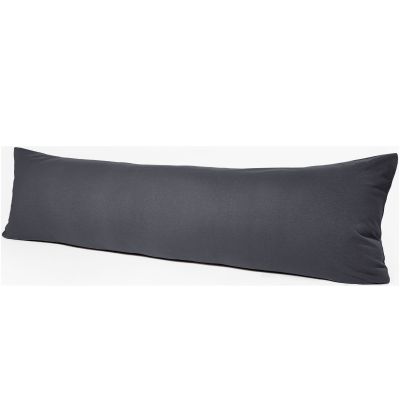Kissenbezug Seitenschläfer anthrazit 100% Baumwolle 40 x 140