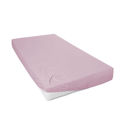 Spannbetttuch mauve 100% Baumwolle 100 x 200
