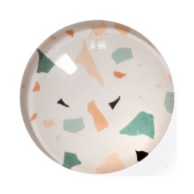 Alternative Ansicht: Zeller Magnet-Set "Terrazzo" 4tlg.; Farbe bunt; Material Kunststoff/Glas; Ausführung: 4-tlg.; Maße ca. D 2,5 × 0,8 cm.
