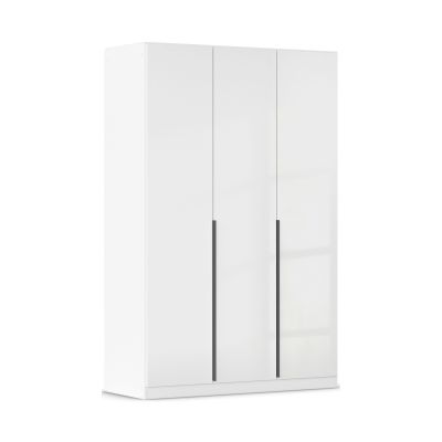 Drehtürenschrank 3-türig Hochglanz weiß