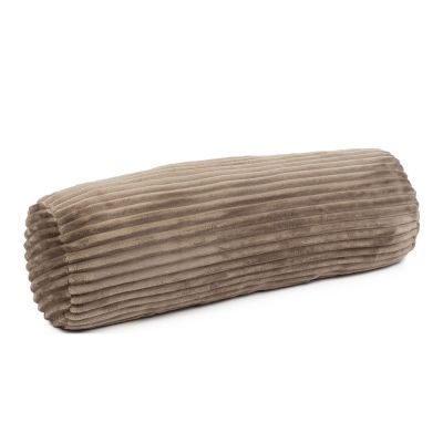 Kissenrolle Modell Cord in Taupe, ca. 70 × 22 cm.